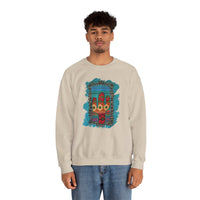 Glitter Serape Cactus on Leopard Burst Illustration Unisex Sweatshirt