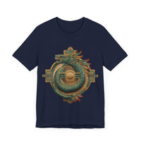 Quetzalcoatl Feathered Sun Glyph Unisex T-Shirt