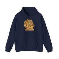 Aztec Eagle Pyramid Emblem Unisex Hoodie