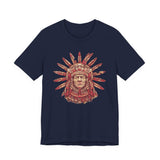 Aztec Sun Chief Feather Headdress Unisex T-Shirt