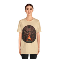 Sacred Fire Tribal Ceremony Glyph Style Unisex T-Shirt