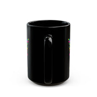 Psychedelic Mesoamerican Totem Mask Black Mug