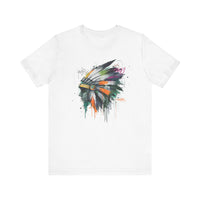 Urban Feather Headdress Graffiti Unisex T-Shirt