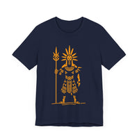 Sun Staff Shaman Tribal Symbol Gold Line Unisex T-Shirt