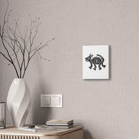 Hairless Mayan Dog Illustration Canvas