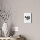 Hairless Mayan Dog Illustration Canvas
