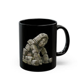 Ancient Andes Stone Colossus Graphic Black Mug