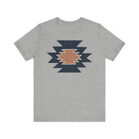 Minimal Southwest Tribal Rug Pattern Illustration Unisex T-Shirt
