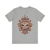 Ah Puch Mayan Skull Crown Glyph Style Unisex T-Shirt