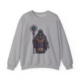 Cyber Temple Techno Priest Pixel Art Unisex Sweatshirt