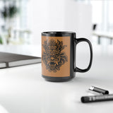 Quetzalcoatl Feathered Serpent God Black Mug