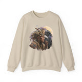 Ancient Inca Shaman with Condor Companion Unisex Sweatshirt