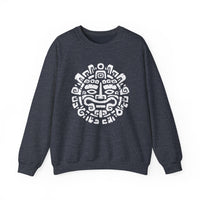 Andean Dual God Symmetry Tribal Glyph Style Unisex Sweatshirt