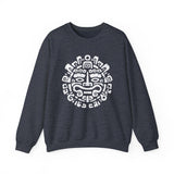 Andean Dual God Symmetry Tribal Glyph Style Unisex Sweatshirt