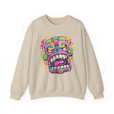 Graffiti Mayan Skull Cartoon Style Unisex Sweatshirt