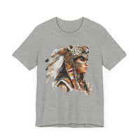 Aztec Jaguar Warrior Woman Watercolor Unisex T-Shirt