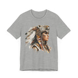 Aztec Jaguar Warrior Woman Watercolor Unisex T-Shirt