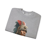 Inca Warrior Watercolor Art and Tribal Pattern Unisex Sweatshirt