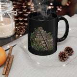 Mayan Jungle Pyramid Ruins Graphic Black Mug