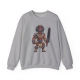 Obsidian Blade Fighter Pixel Art Unisex Sweatshirt