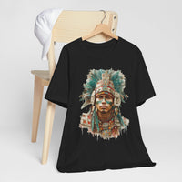 Maya Warrior Watercolor Portrait Unisex T-Shirt