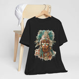 Maya Warrior Watercolor Portrait Unisex T-Shirt