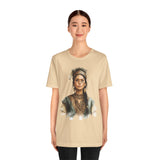 Inca Warrior Woman Watercolor Portrait and Tribal Jewelry Unisex T-Shirt
