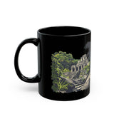 Ancient Palenque Mayan Ruins Black Mug