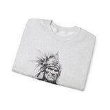 Inca Warrior Line Art Tribal Design Unisex Sweatshirt