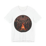 Sacred Fire Tribal Ceremony Glyph Style Unisex T-Shirt