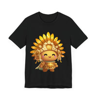 Chibi Inti Inca Sun God Cartoon Style Unisex T-Shirt