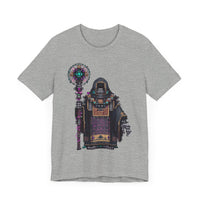 Cyber Temple Techno Priest Pixel Art Unisex T-Shirt