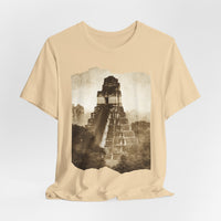Vintage Tikal Jungle Temple Sepia Print Unisex T-Shirt