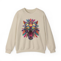 Rainbow Jaguar Mask Comic Style Unisex Sweatshirt