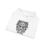 Aztec-Inspired Tlaloc God Tribe Graphic Unisex Hoodie