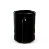 Mesoamerican Monolith Head Black Mug