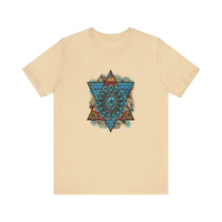 Wild Aztec Turquoise Amulet Illustration Unisex T-Shirt