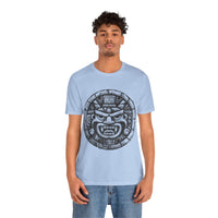 Mayan Jaguar Deity Woodcut Style Unisex T-Shirt