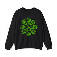 Aztec Plant Spiral Symbol Unisex Sweatshirt