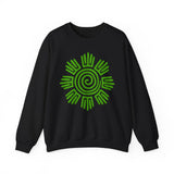 Aztec Plant Spiral Symbol Unisex Sweatshirt