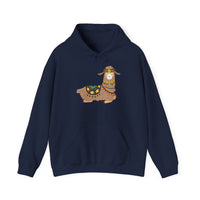 Resting Alpaca In Traditional Ornaments Unisex Hoodie