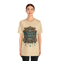 Tlaloc Rain God Stone Face Glyph Unisex T-Shirt