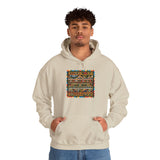 Pre-Columbian Tribal Stripe Pattern Unisex Hoodie
