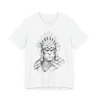 Inca Warrior Hand Drawn Tribal Portrait Unisex T-Shirt