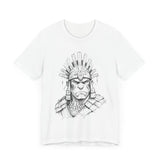 Inca Warrior Hand Drawn Tribal Portrait Unisex T-Shirt