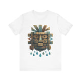 Tlaloc Ancient Rain Mask Glyph Unisex T-Shirt