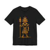 Sun Staff Shaman Tribal Symbol Gold Line Unisex T-Shirt
