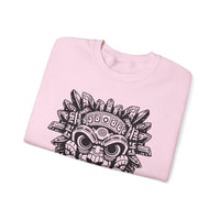 Aztec-Inspired Tlaloc God Tribe Graphic Unisex Sweatshirt