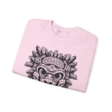 Aztec-Inspired Tlaloc God Tribe Graphic Unisex Sweatshirt