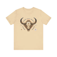 Western Longhorn Cosmic Totem Illustration Unisex T-Shirt